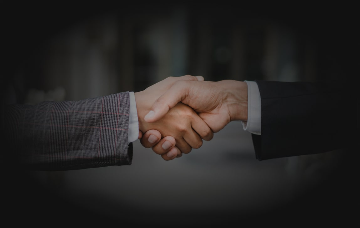 shaking hands for business deal